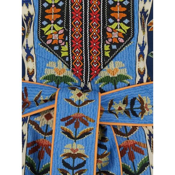 Farm Rio Women Embroidered Tapestry Mini Dress - Picture 6 of 6